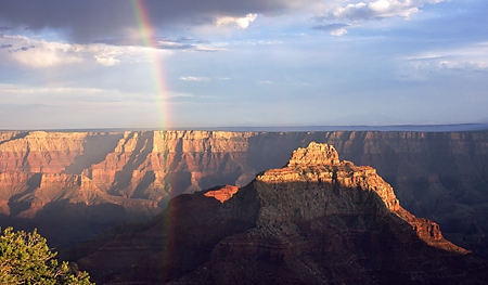Rainbow over Vishnu